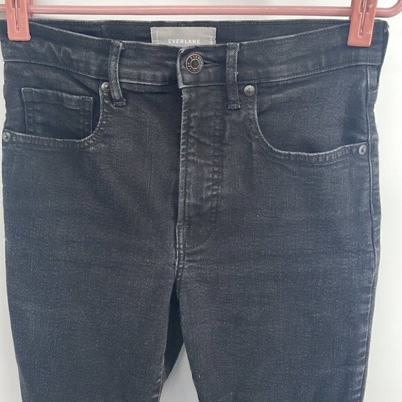everlane The High-rise Skinny Jean black sz 28 regular - Picture 6 of 9